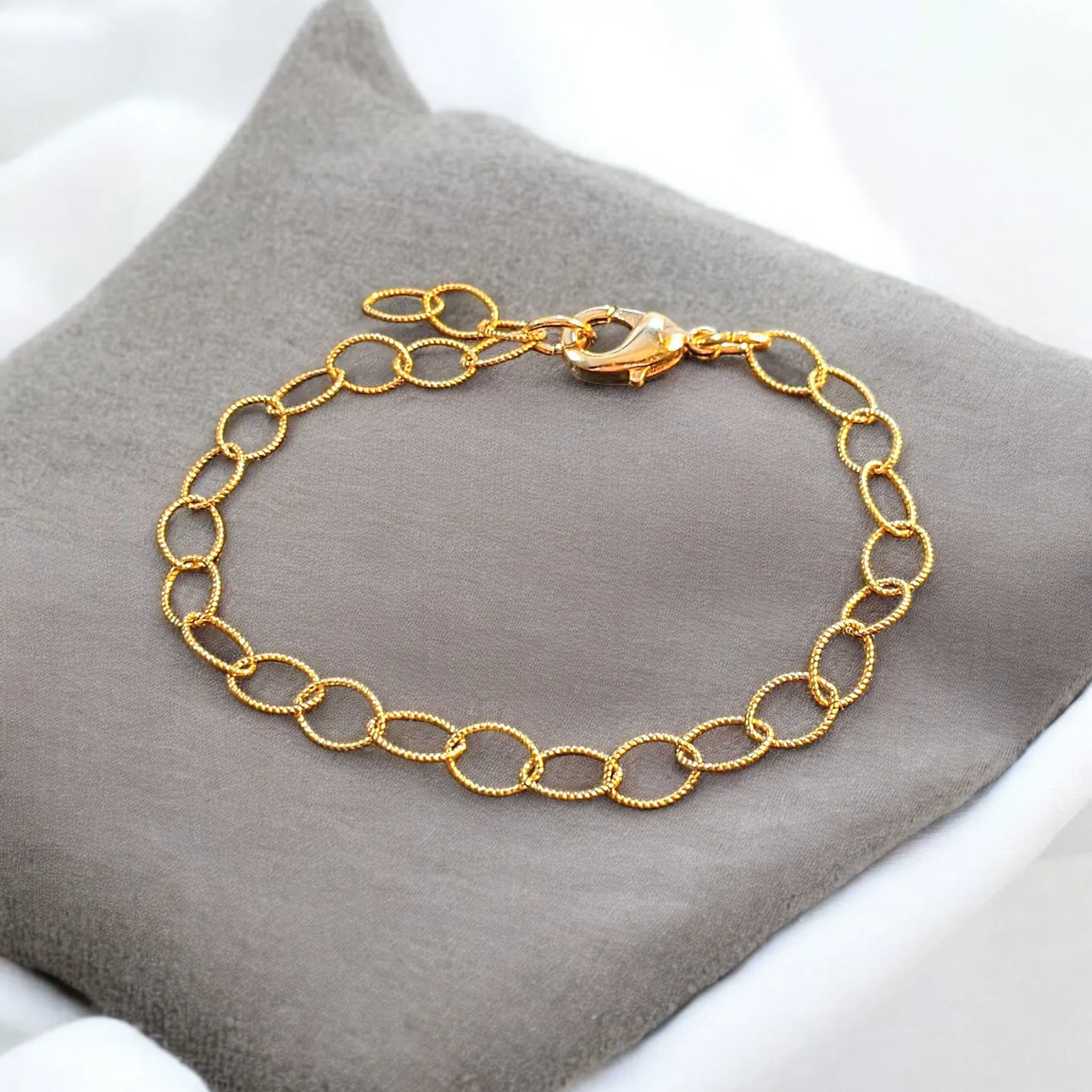 14k Gold Filled Twisted Bracelet - D.I.Y. - BUILD YOUR CHARM BRACELET!