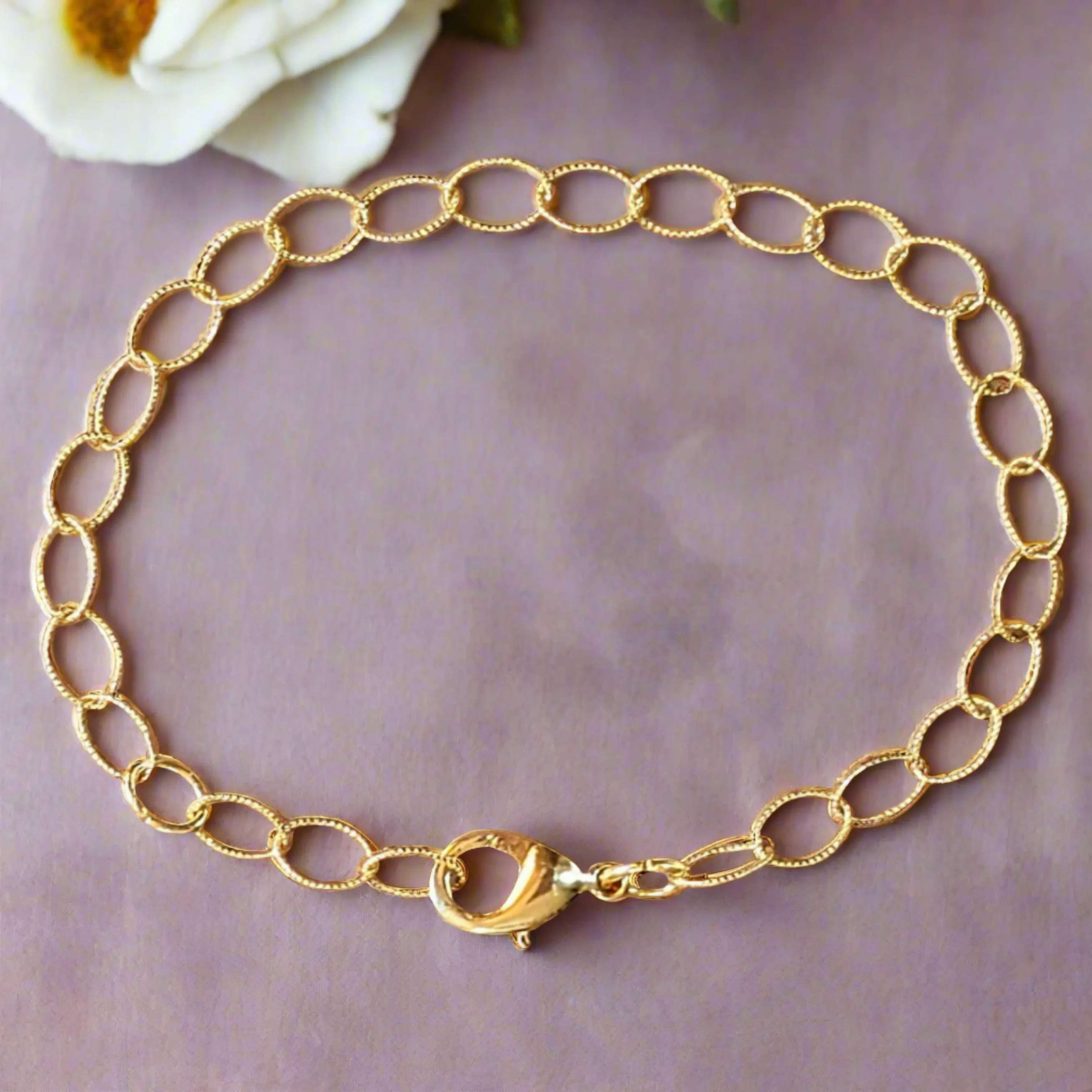 14k Gold Filled Twisted Bracelet - D.I.Y. - BUILD YOUR CHARM BRACELET!