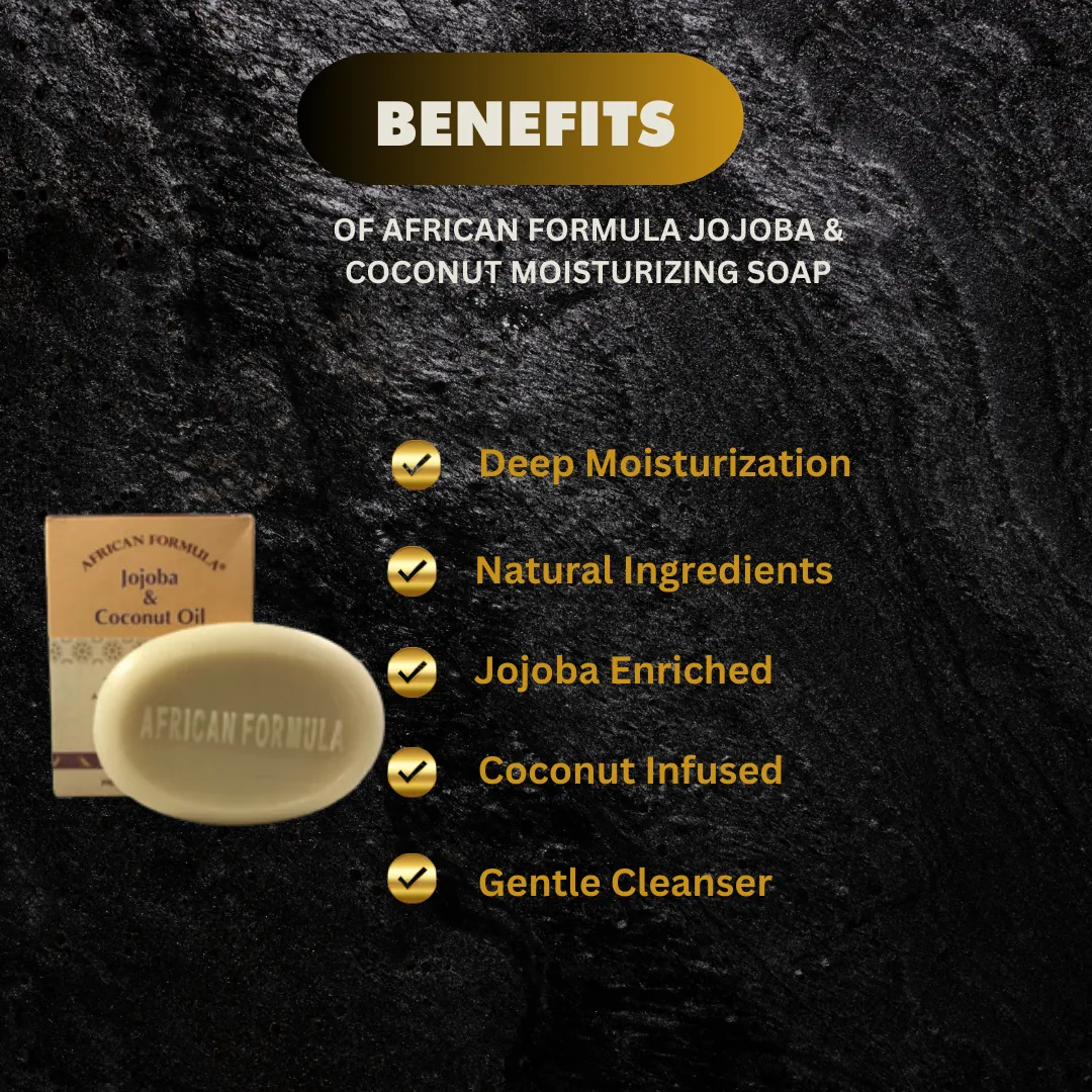 African Formula Jojoba & Coconut Moisturizing Soap 3.5oz | 100g