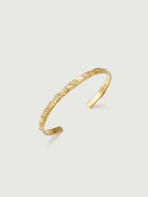 Diamond Starlit Textured Bangle