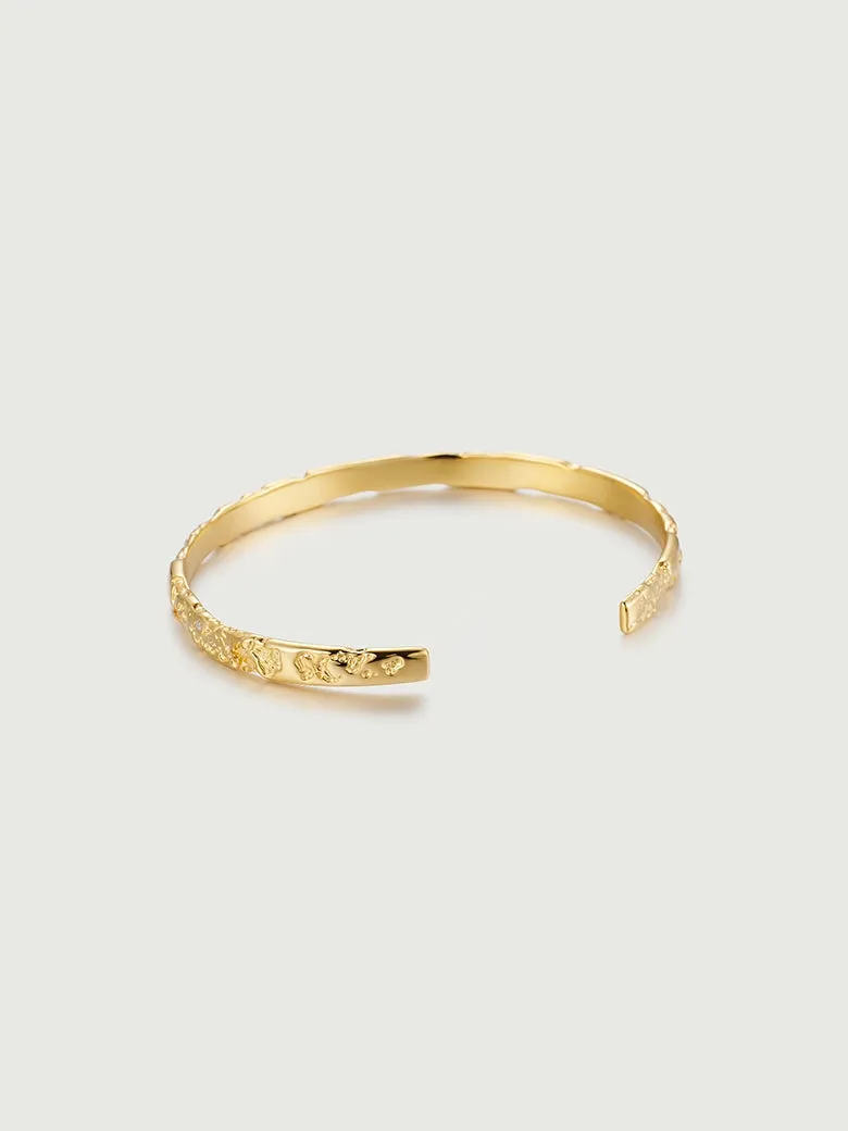 Diamond Starlit Textured Bangle