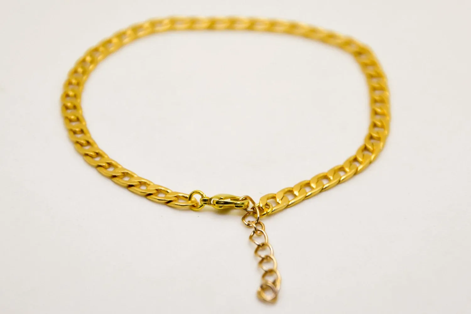 Gold plated chain bracelet for women, gift for her