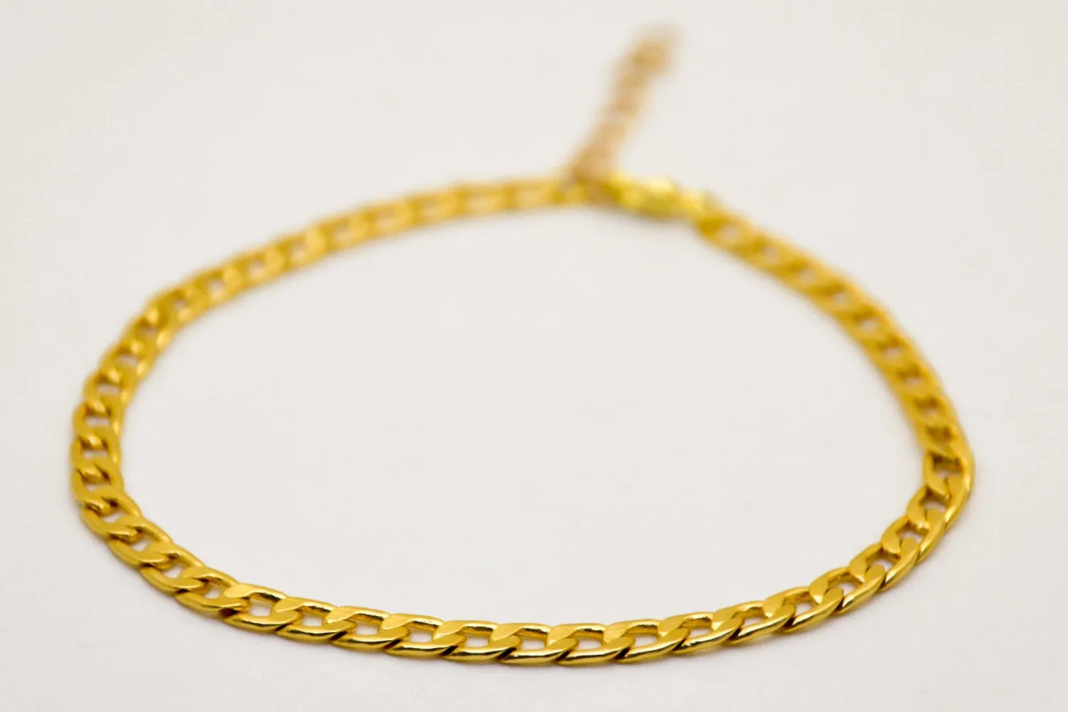 Gold plated chain bracelet for women, gift for her