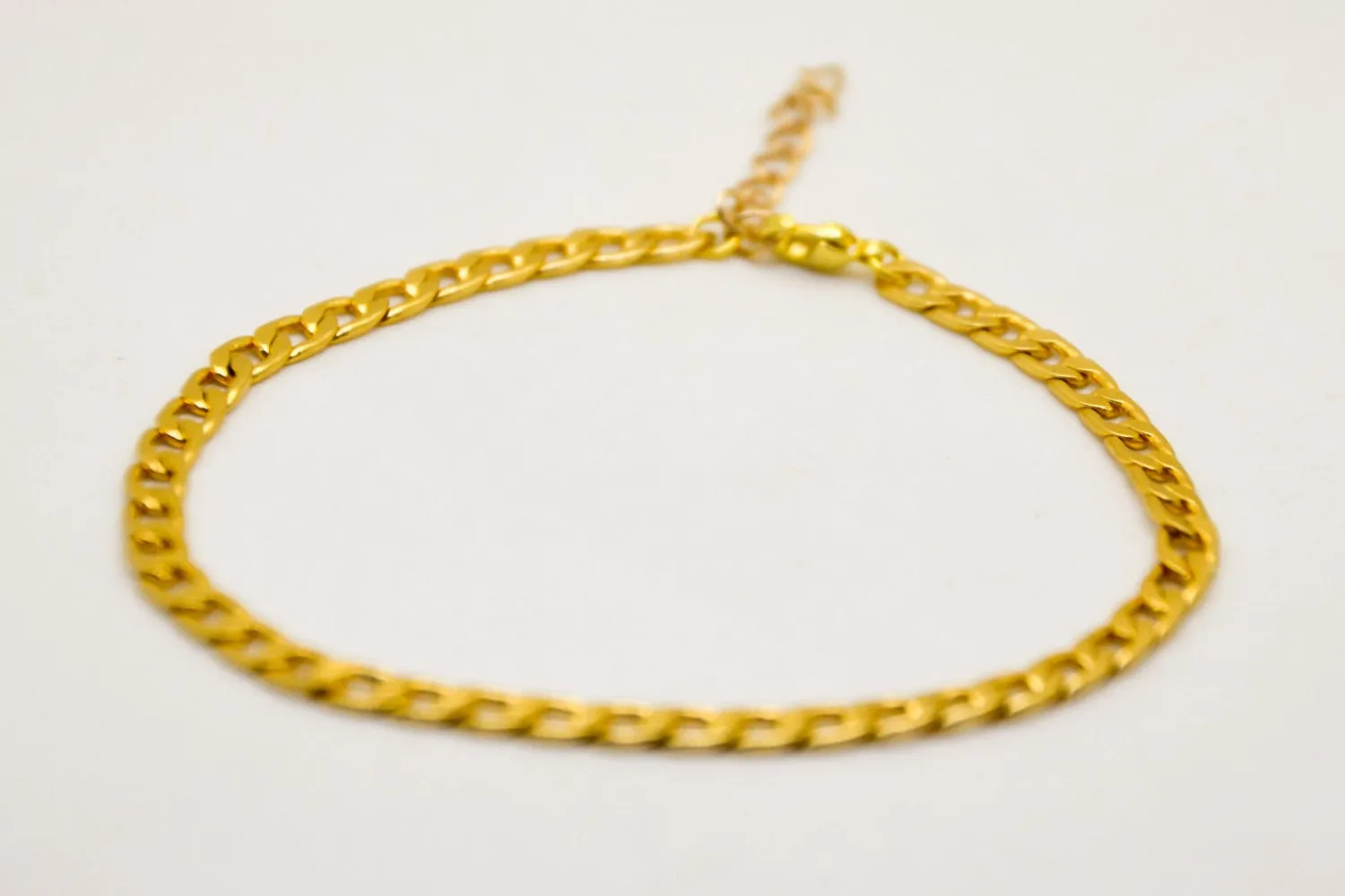 Gold plated chain bracelet for women, gift for her