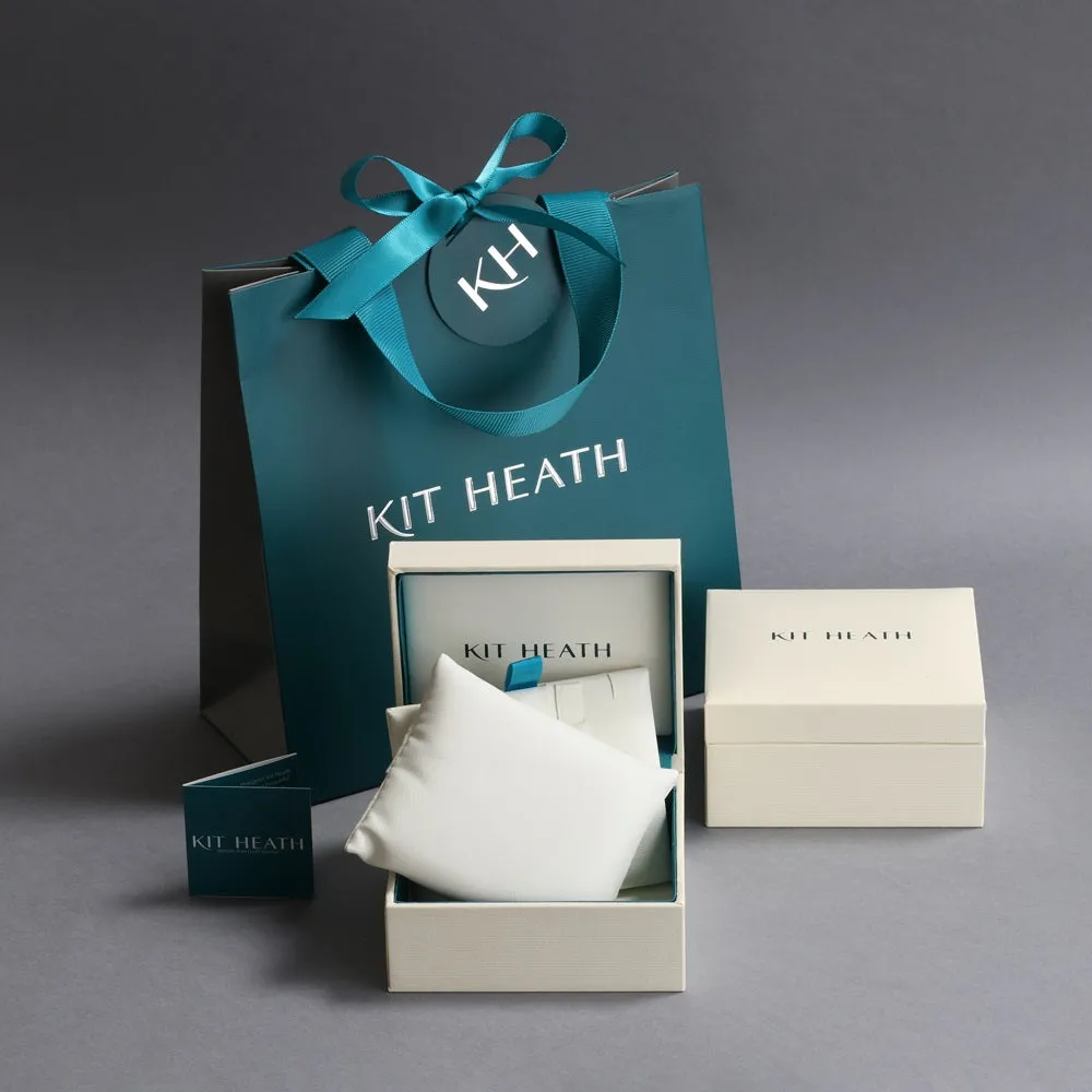 Kit Heath Desire Precious White Topaz Heart Station Bracelet