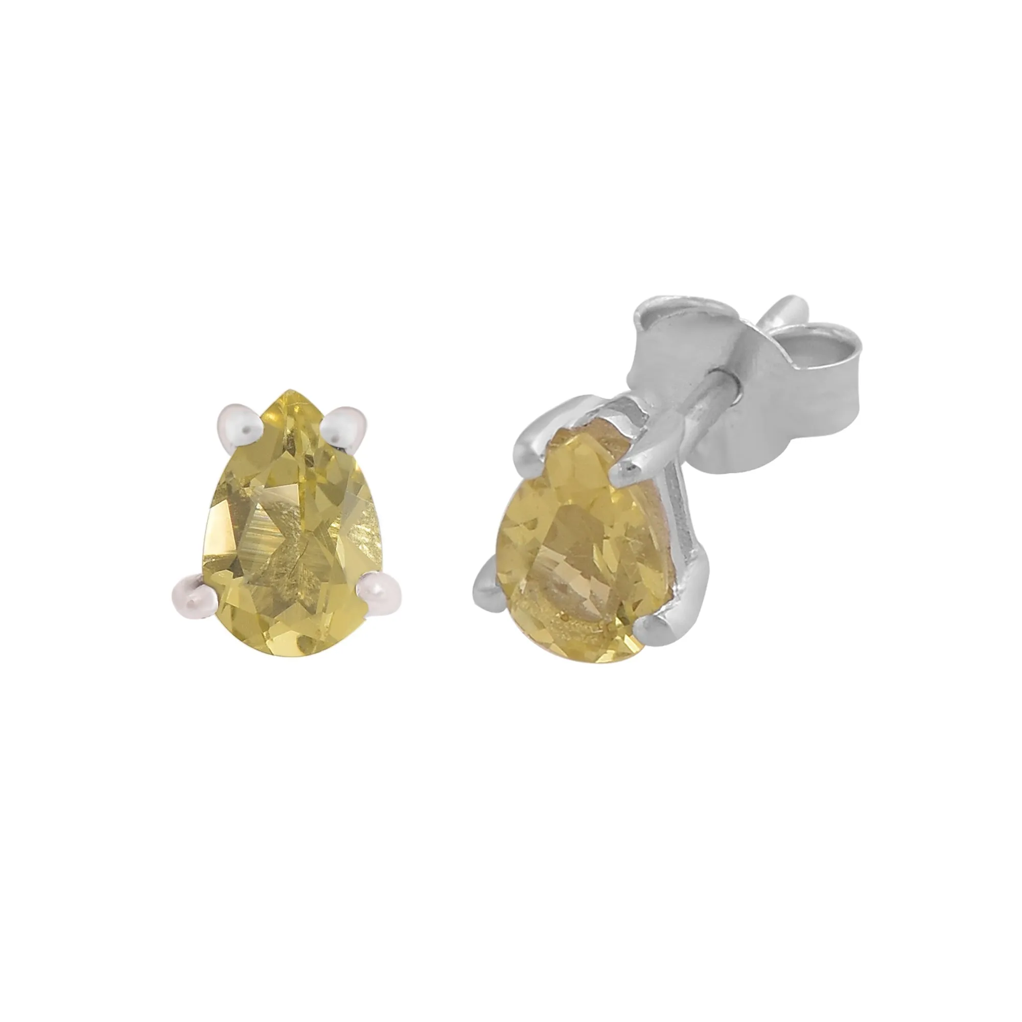 Lemon Quartz Studs