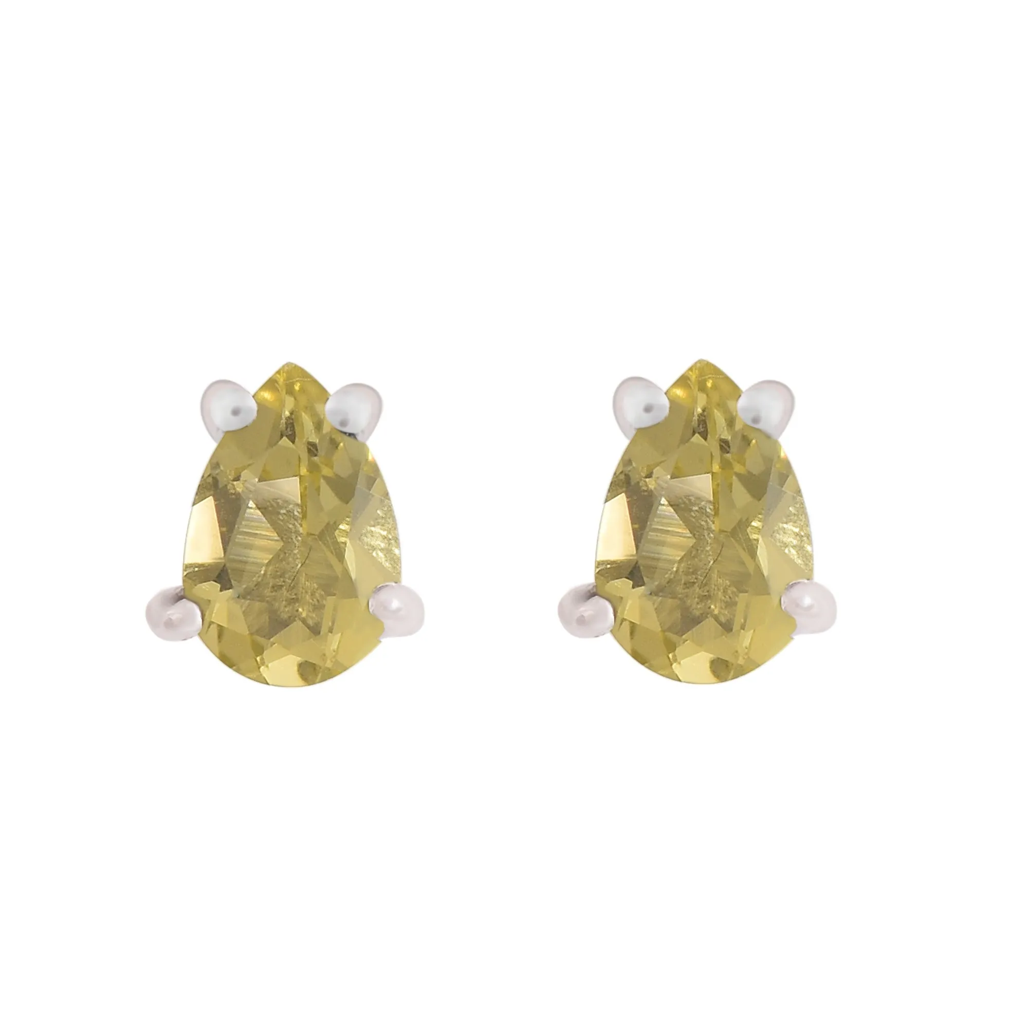 Lemon Quartz Studs