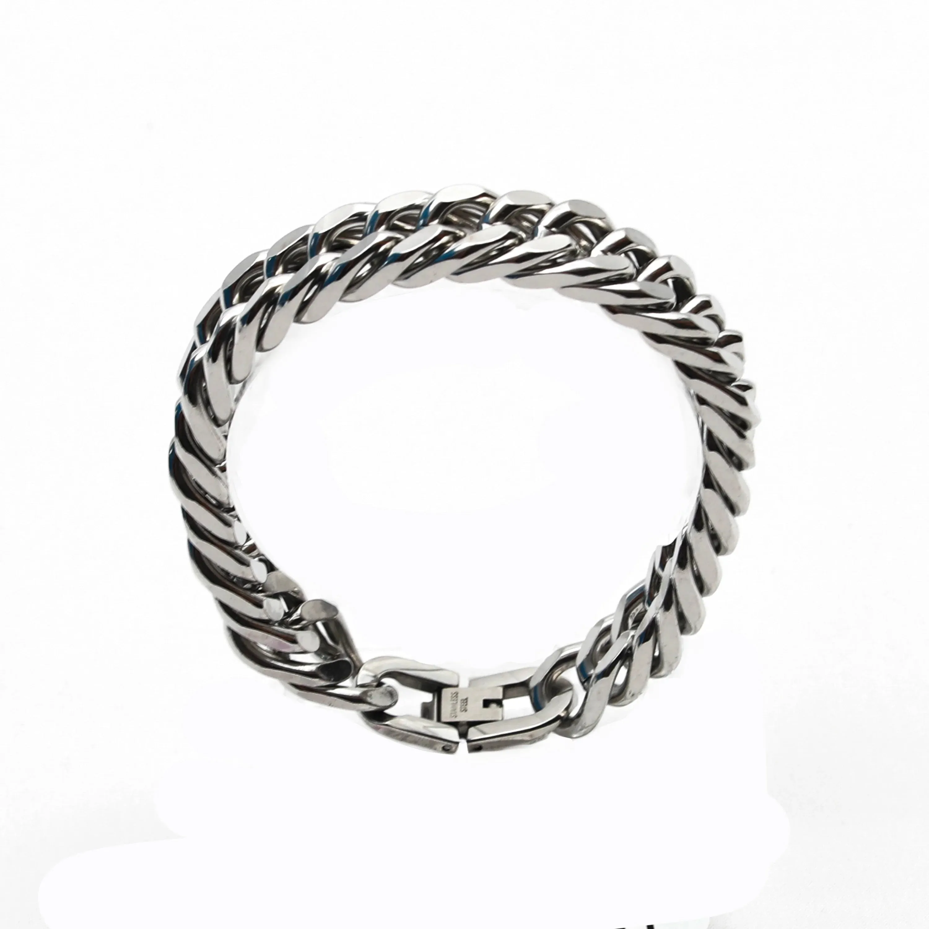 Matejo Stainless Steel Cuban Chain Bracelet