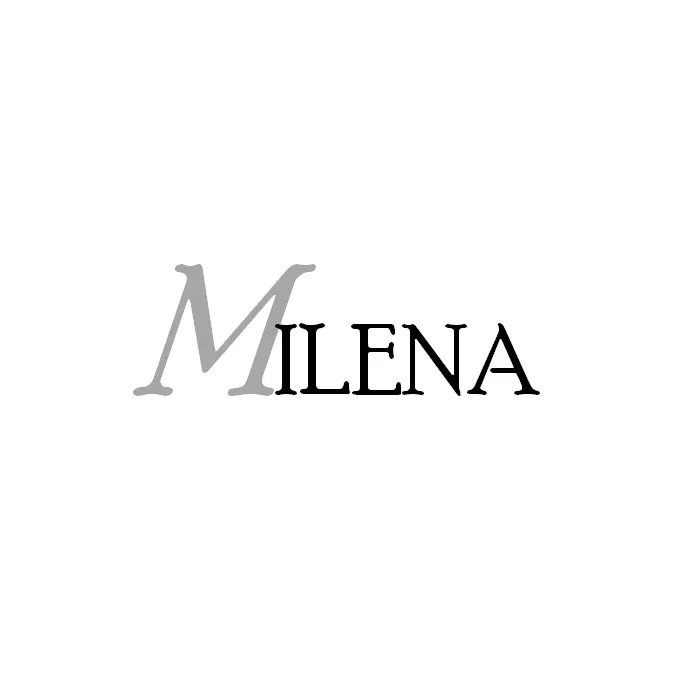 MILENA White Gold Necklace Waterfall