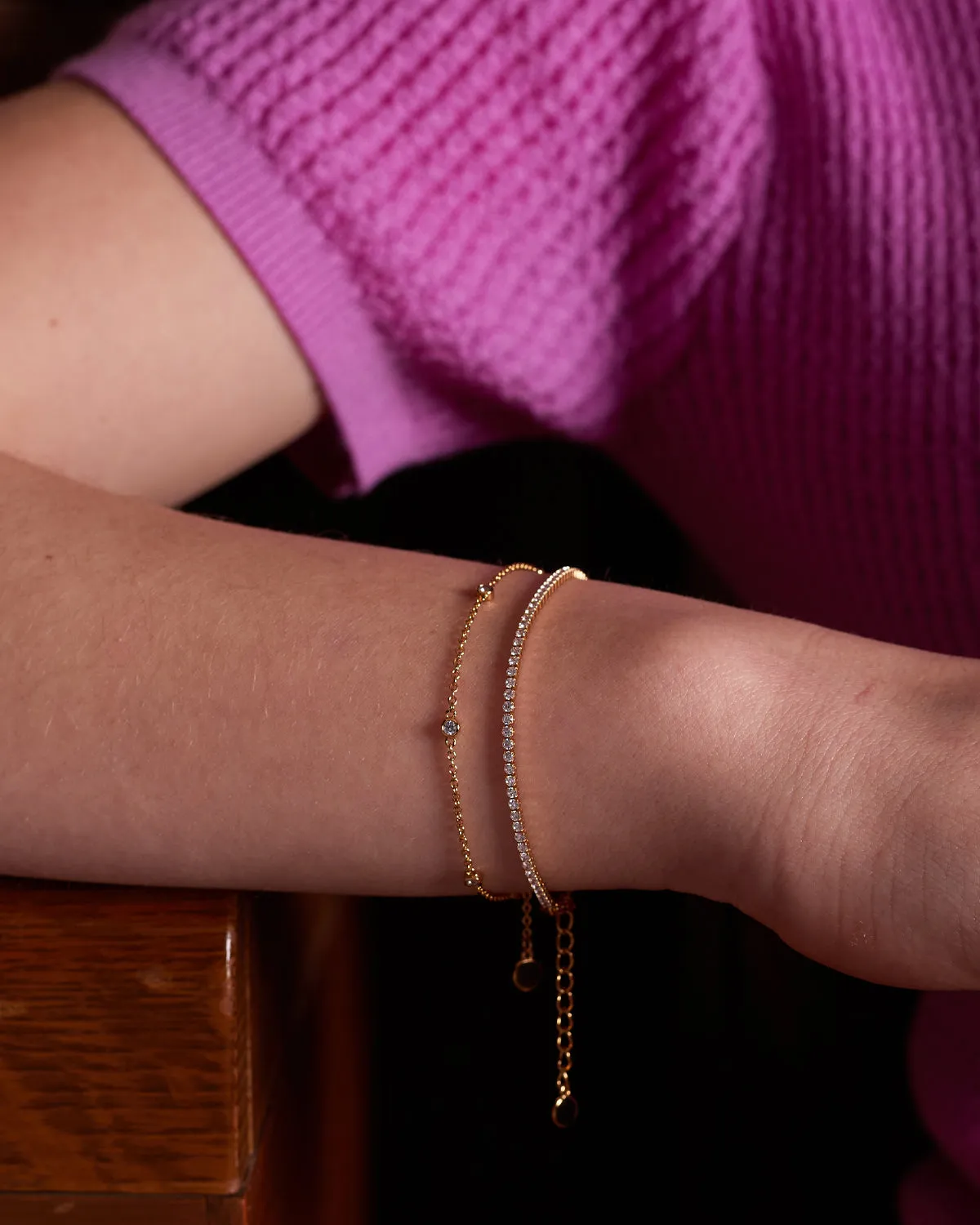 Multi Bezel Set Bracelet