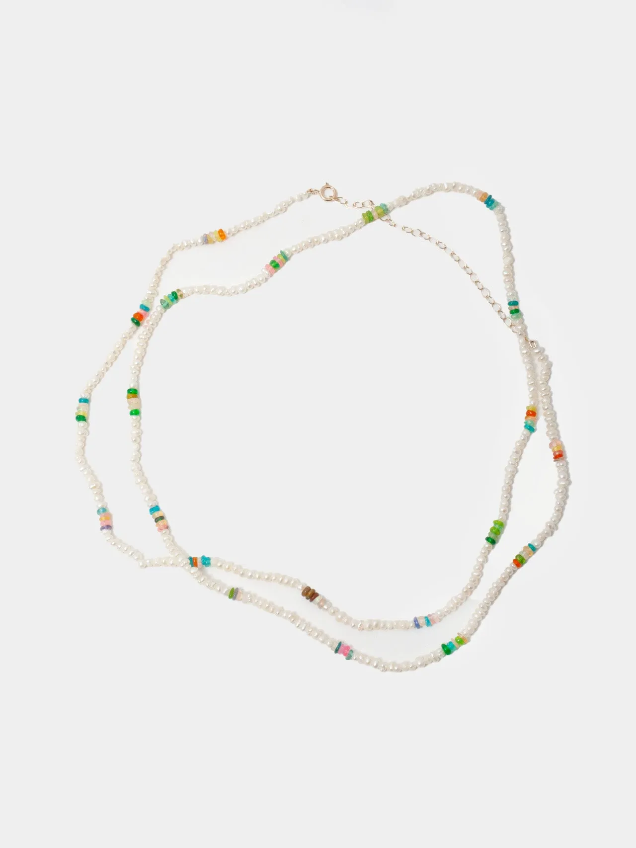 Seed Pearl & Opal Wrap Strand