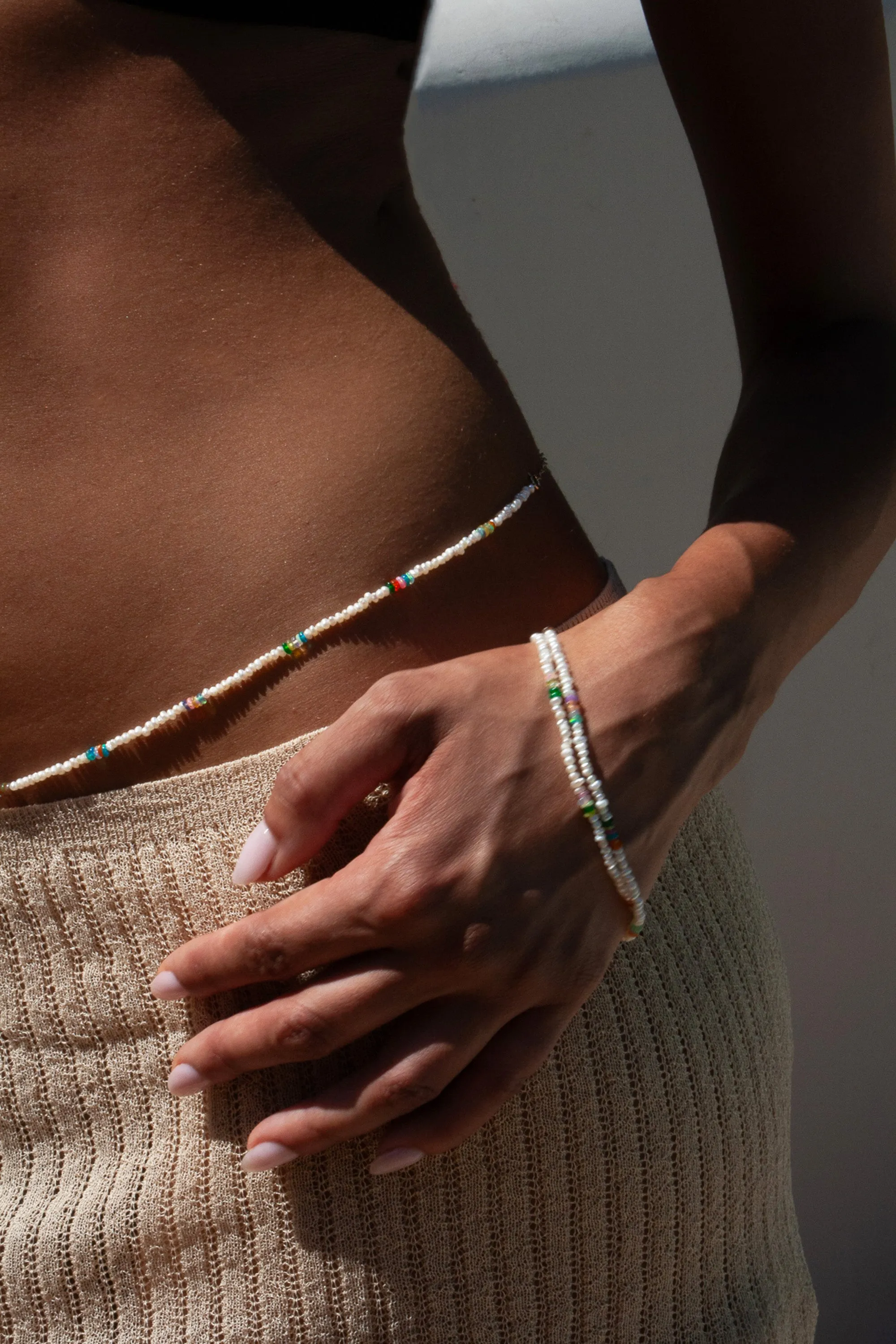 Seed Pearl & Opal Wrap Strand