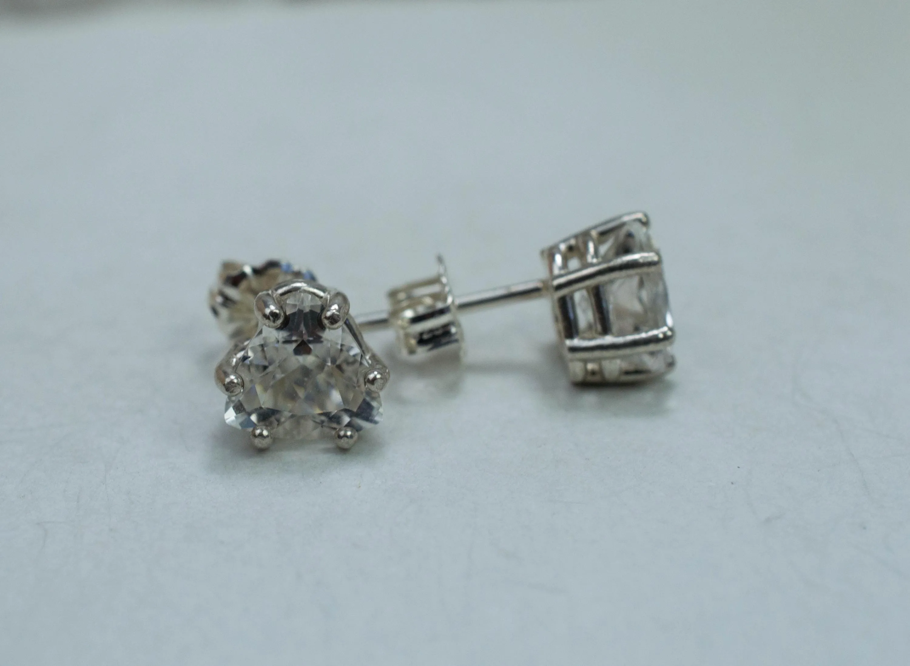 Tanzanian Quartz Earrings, Natural Untreated Mondo Quartz; 1.920cts