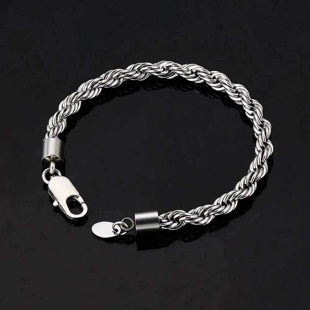 Titanium Steel Bracelet for Men | Gold-Plated
